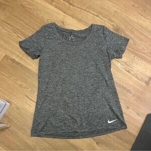 Nike shirt womens heathered grey dri fit short sleeve medium